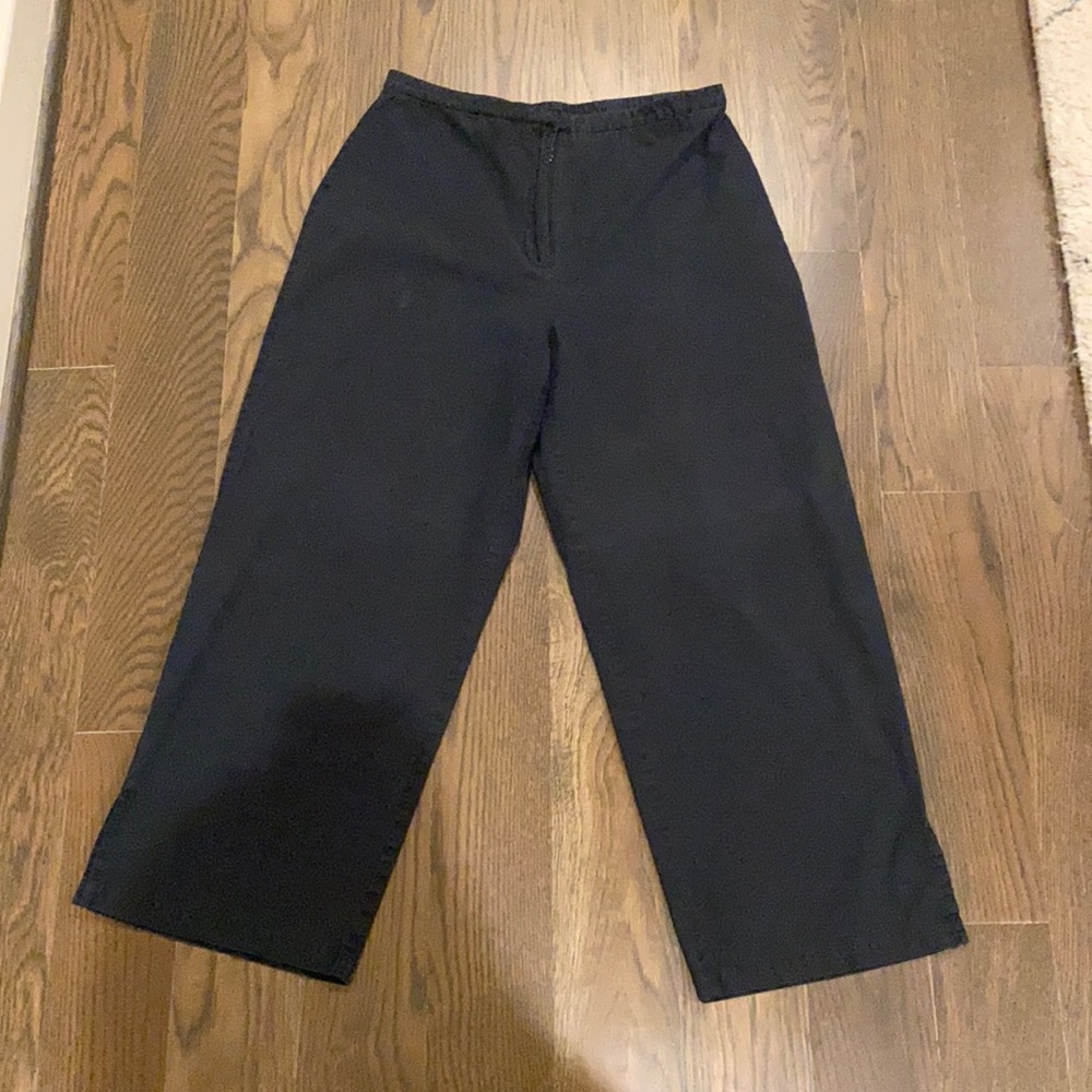 Eileen Fisher Organic Cotton Wide Leg Pant (SizeS)